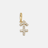 Pavé Zodiac Symbol Cluster Charm - Sagittarius