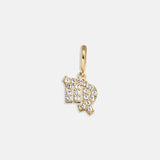 Pavé Zodiac Symbol Cluster Charm - Virgo