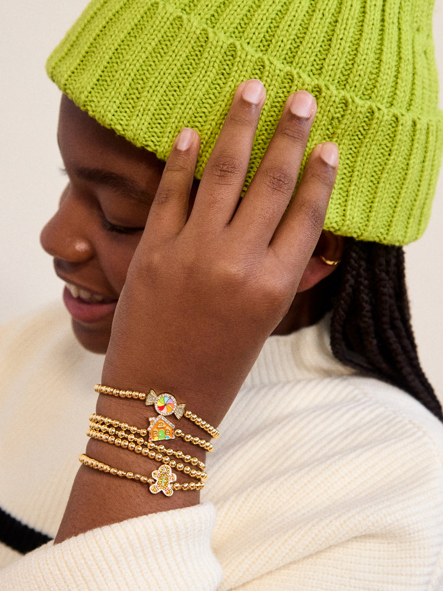 Gingerbread Kids Pisa Bracelet - Gingerbread Man