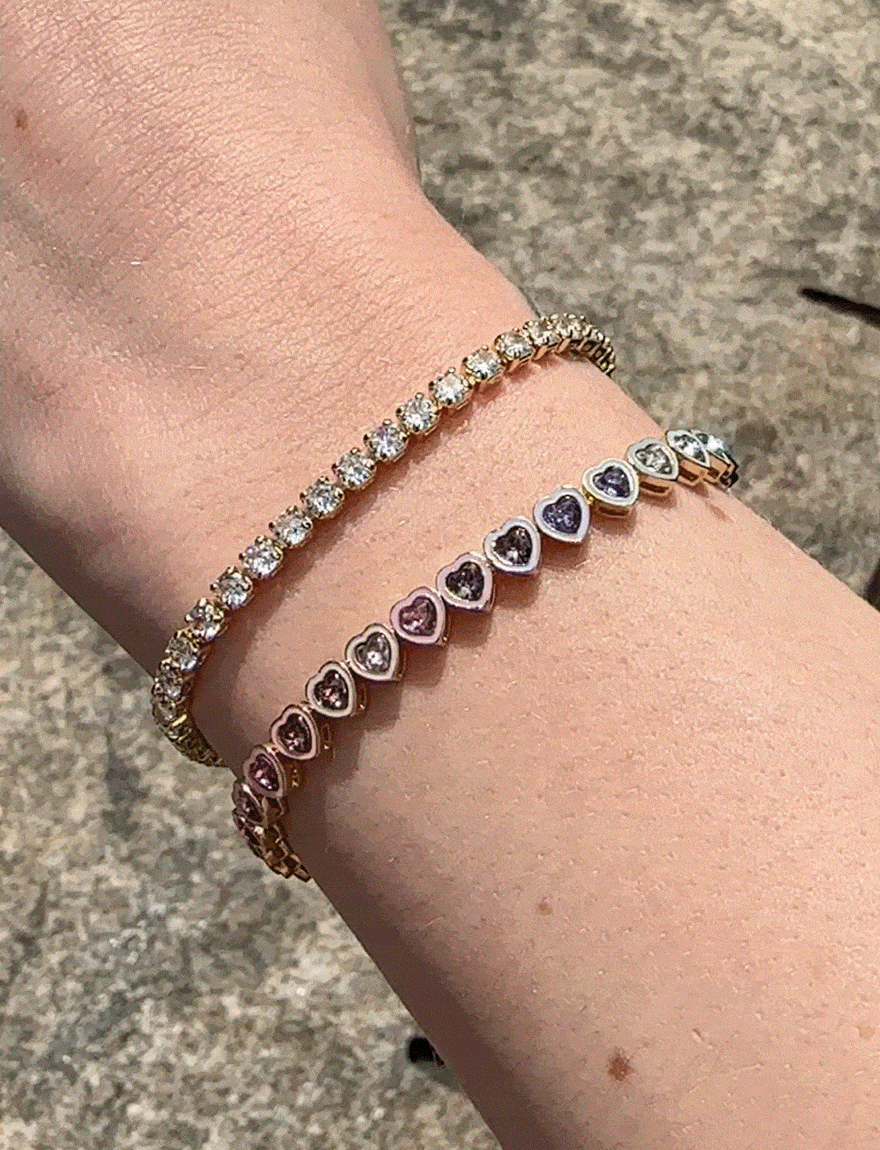 Bridget Cubic Zirconia Tennis Bracelet - Square