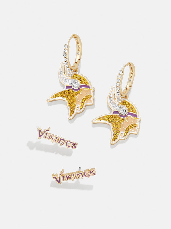 Minnesota Vikings Earring Set - Minnesota Vikings