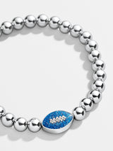 BaubleBar Indianapolis Colts NFL Silver Pisa Bracelet - Indianapolis Colts - NFL beaded stretch bracelet