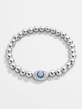 BaubleBar Indianapolis Colts NFL Silver Pisa Bracelet - Indianapolis Colts - NFL beaded stretch bracelet