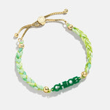 Acrylic Kids' Custom Nameplate Bracelet - Translucent Green