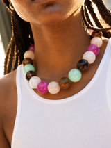 BaubleBar Jane Beaded Necklace - Pink Multi - 
    Chunky statement necklace
  
