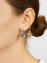 BaubleBar Green Bay Packers Earring Set - NFL huggie earrings & studs