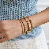 Gold Pisa Bracelet - 5MM Beads