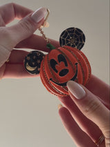 BaubleBar Disney Mickey Mouse Pumpkin Bag Charm - Black/Orange - 
    Disney Halloween keychain
  
