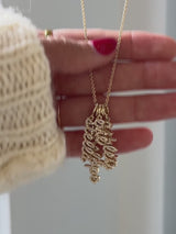 BaubleBar Mini Pavé Script Cluster Custom Nameplate Necklace - 1 Name - 
    Get Gifting Early: 20% Off Custom
  
