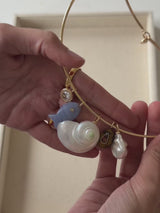 BaubleBar Kacey Removable Charm Collar Necklace - Gold/Pearl - 
    Customizable charm necklace 
  
