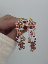 BaubleBar Santa's Favorite Earrings - Gingerbread House - 
    Santa clause earrings
  
