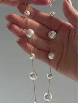 BaubleBar Blair Necklace - Pearl Collar - 
    Statement pearls on a dainty gold chain
  
