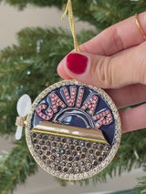 BaubleBar Luxe Little Spoonfuls Caviar Ornament - Caviar - 
    Christmas holiday ornament 
  
