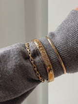BaubleBar Groovy Letter Custom Hinge Bangle - Gold/Pavé - 
    Limited Time: Enjoy 20% Off
  
