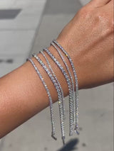 BaubleBar Billie Sterling Silver Tennis Bracelet  - Sterling Silver - 
    Cubic zirconia tennis bracelet
  
