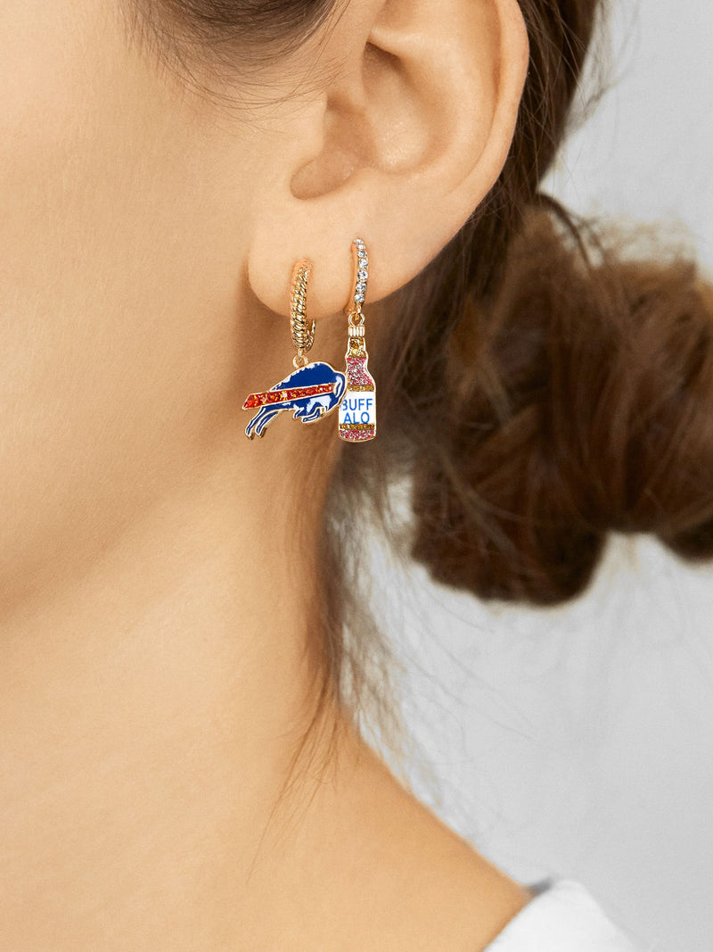 BaubleBar Buffalo Bills Earring Set - NFL huggie earrings