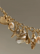 Isla Charm Bracelet - Gold/Pearl