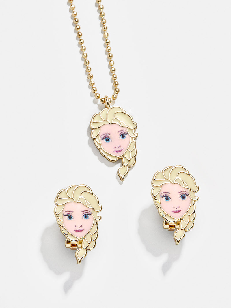 ELSA EARRING hanging chain single, gold