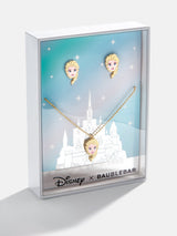 BaubleBar Disney Princess Kids' Jewelry Set - Elsa - Disney Princess clip-on earrings and necklace