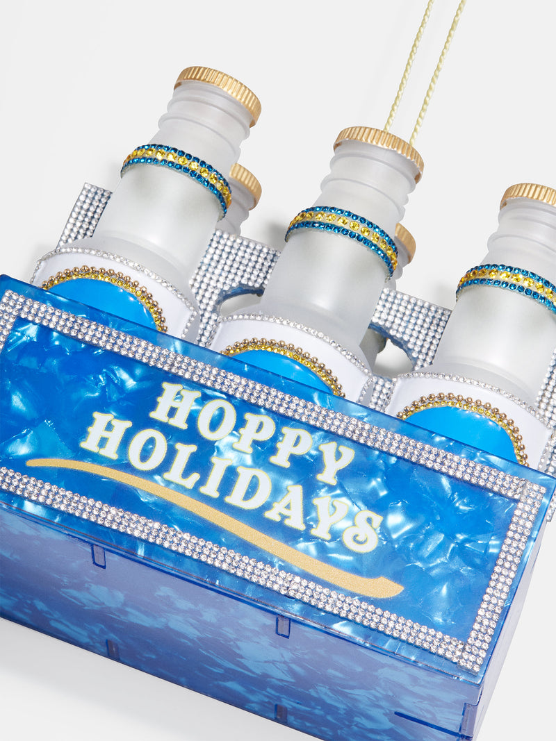 BaubleBar Most Wonderful Time for a Beer Ornament - Six pack Christmas ornament