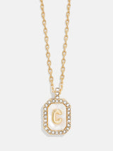 BaubleBar C - 
    Initial pendant necklace
  
