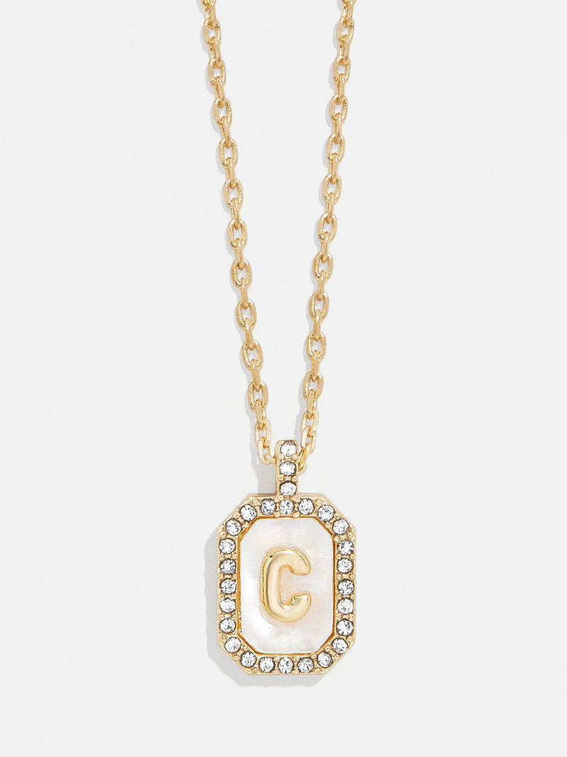 BaubleBar C - 
    Initial pendant necklace
  
