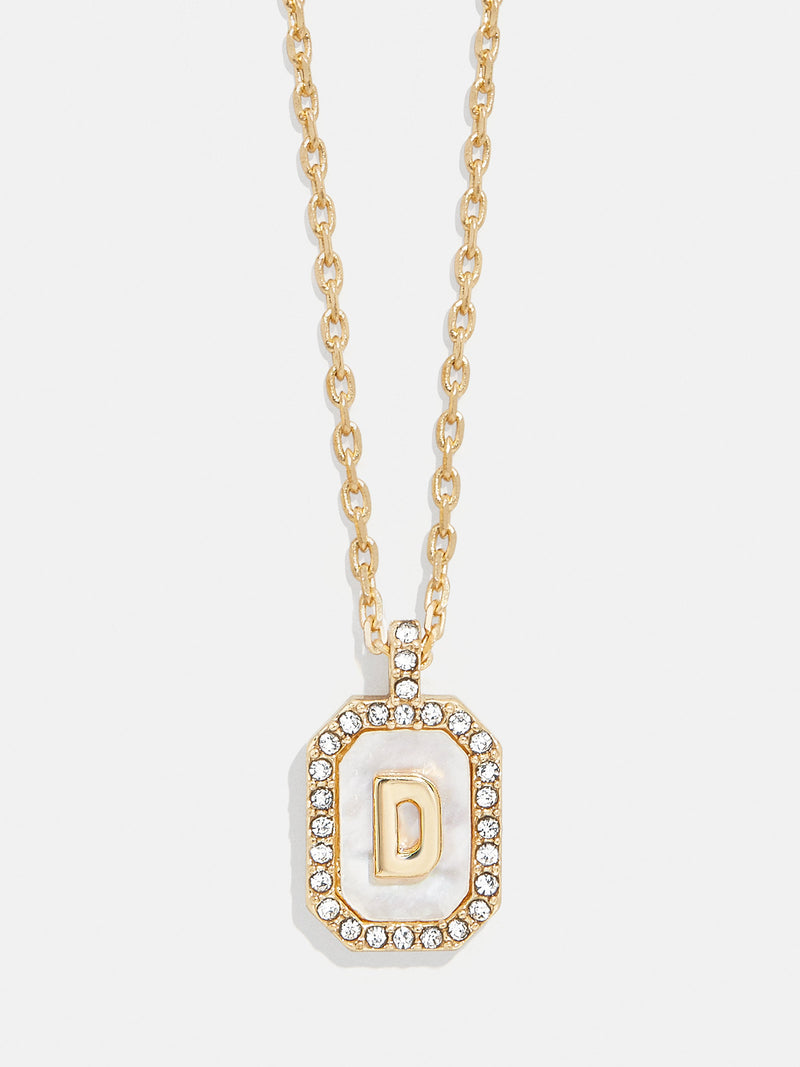 BaubleBar D - 
    Dog tag initial necklace
  
