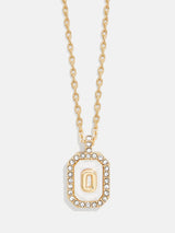 BaubleBar O - 
    Dog tag initial necklace
  
