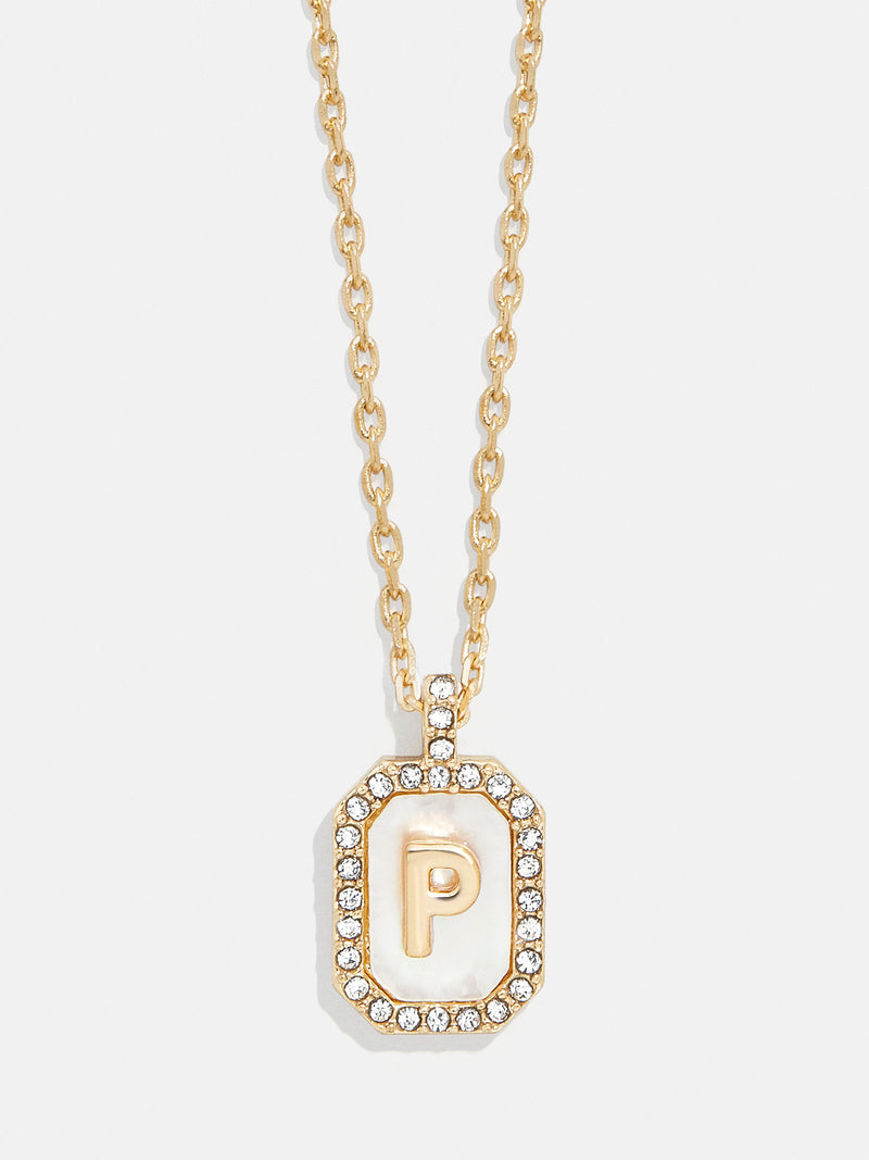 BaubleBar P - 
    Initial pendant necklace
  
