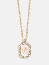 BaubleBar V - 
    Initial pendant necklace
  
