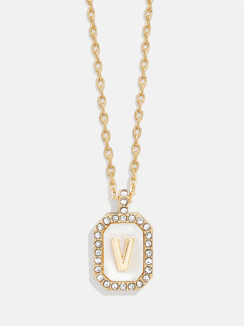 BaubleBar V - 
    Initial pendant necklace
  
