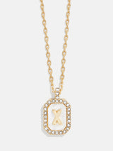 BaubleBar X - 
    Dog tag initial necklace
  
