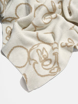 BaubleBar Mickey Mouse Disney Outline Custom Blanket - Natural / Beige - Get Gifting: Enjoy 20% Off​