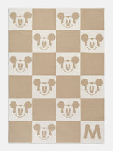 BaubleBar Mickey Mouse Disney Checkerboard Custom Blanket - Natural / Beige - 
    Custom, machine washable blanket
  
