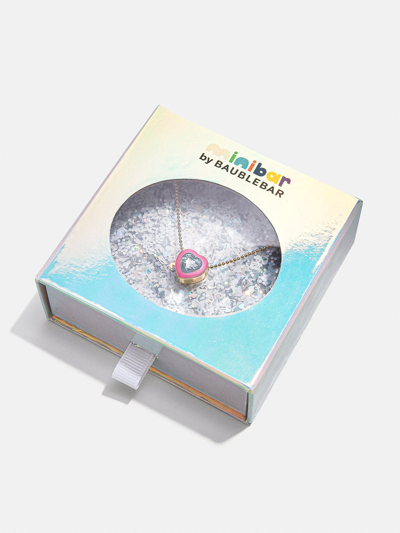 BaubleBar Pink - Kids' heart necklace