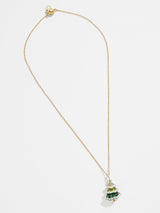 BaubleBar Deck the Halls Kids' Necklace - Kids' Christmas Tree - Magnetic Christmas tree kids' necklace