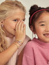 BaubleBar Sweet Treats Kids' Pisa Bracelet Set - Sweet Treats - 
    Five gold beaded stretch bracelets
  
