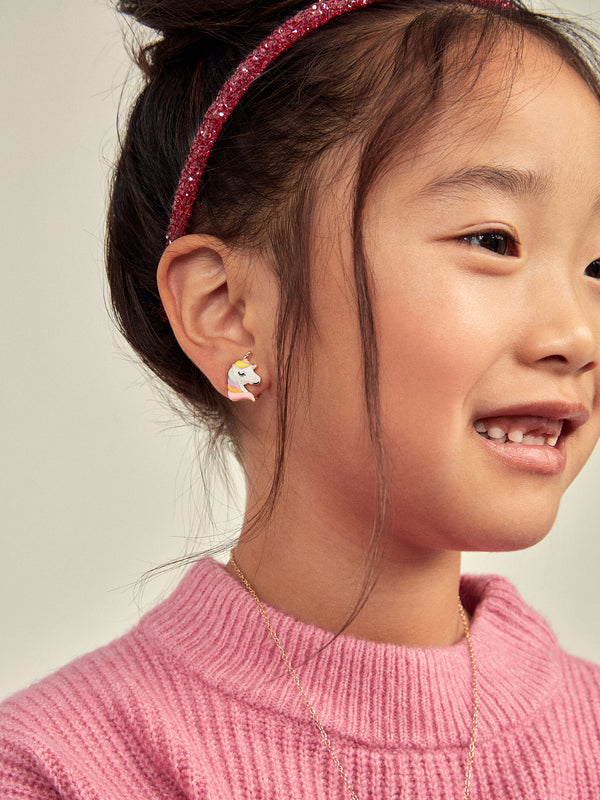 Rainbows and Unicorns Kids' Earring Set - Rainbow