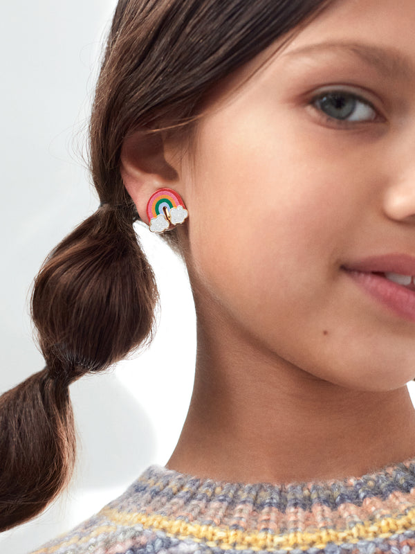 Rainbows and Unicorns Kids' Earring Set - Pink