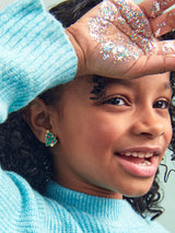 BaubleBar Merry & Bright Kids' Clip-On Earring Set - Reindeer and Christmas tree kids' earrings