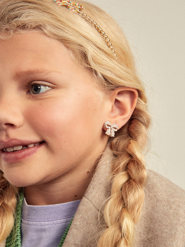 Greatest Gift Kids' Clip-On Earring Set - Purple
