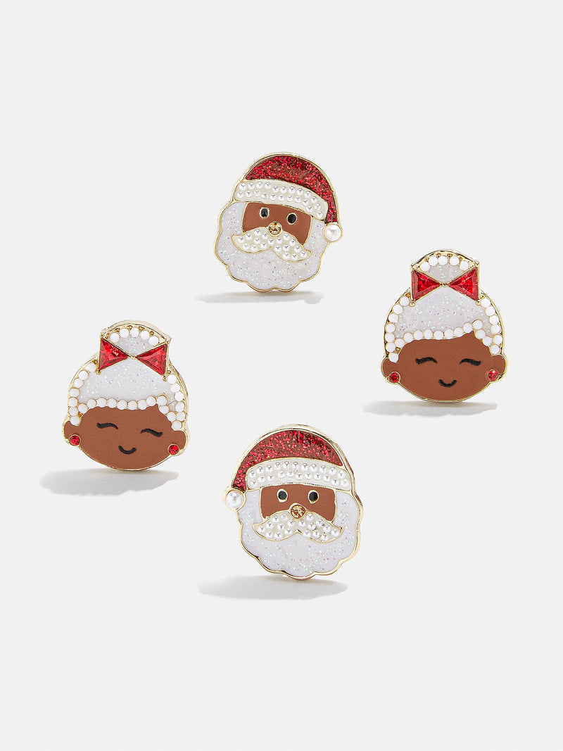 BaubleBar Shade 2 - 
    One set of Santa Claus earrings, one set of Mrs. Claus earrings
  
