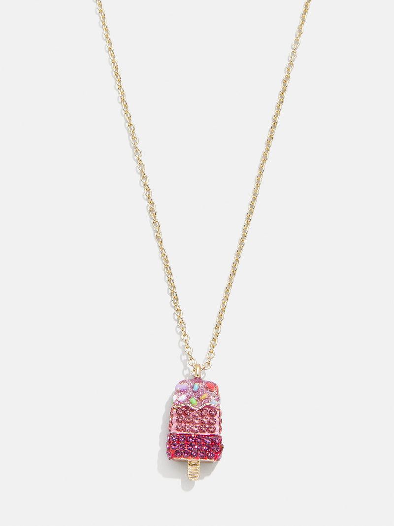 BaubleBar Anything is Popsicle Kids' Necklace - Pink - Magnetic kids' popsicle necklace
