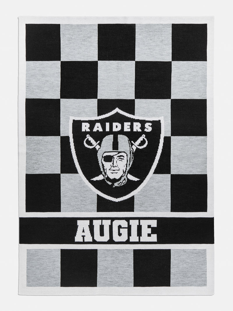 BaubleBar Las Vegas Raiders NFL Custom Blanket - Las Vegas Raiders - 
    Custom, machine washable blanket
  
