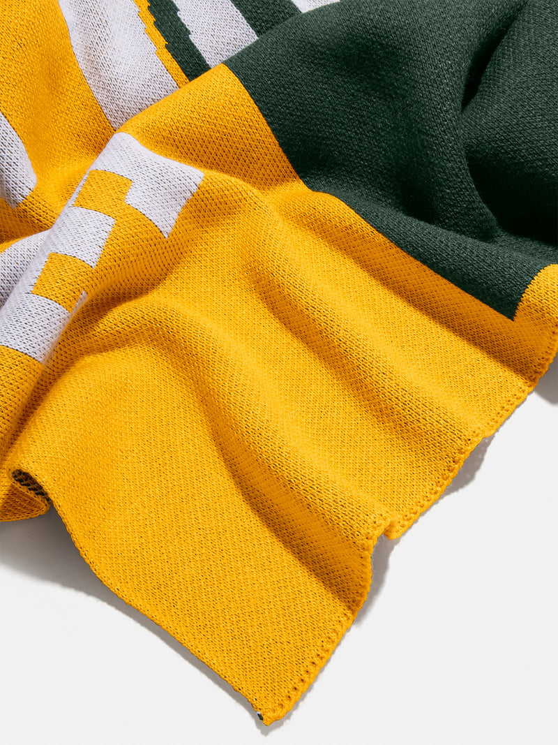 BaubleBar Green Bay Packers NFL Custom Blanket: Checkerboard Print - Green Bay Packers - Custom, machine washable blanket