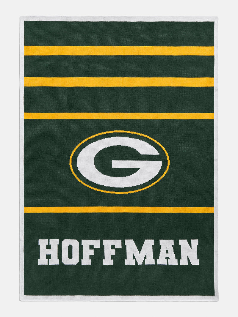 BaubleBar Green Bay Packers NFL Custom Blanket - Green Bay Packers - Custom, machine washable blanket