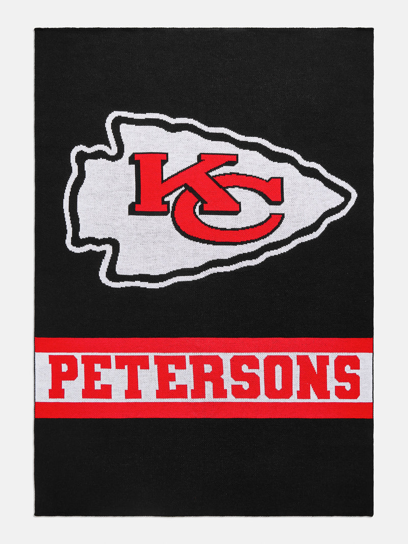 BaubleBar Kansas City Chiefs NFL Custom Blanket: Black - Kansas City Chiefs - Get Gifting: Enjoy 20% Off​