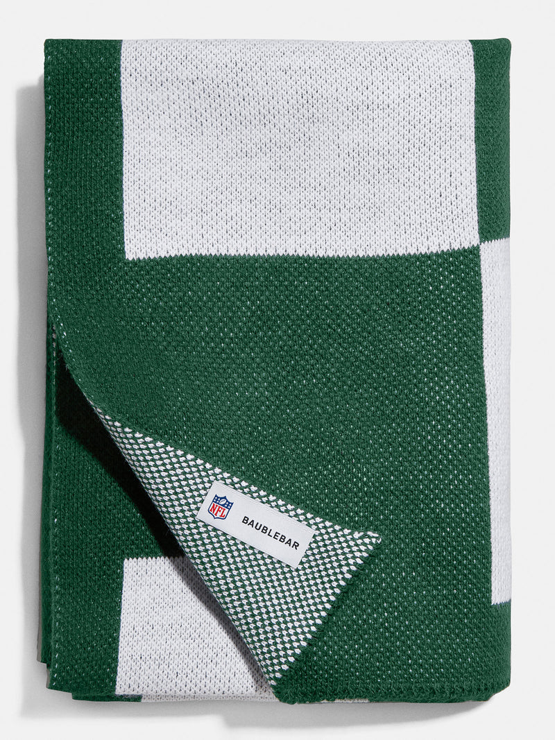 BaubleBar New York Jets NFL Custom Blanket: Checkerboard Print - New York Jets - Enjoy 20% off custom gifts