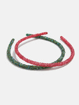 BaubleBar Green/Red - 
    Kids' headband set
  
