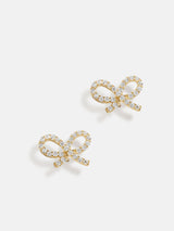 BaubleBar Greatest Gift 18K Gold Kids' Earrings - Bow - 
    18K Gold Plated Sterling Silver
  
